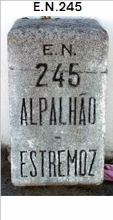 E.N. 245 - Alpalho - Vale do Peso - Flor da Rosa - Crato
 - Alter do Cho - Fronteira - Sousel - Estremoz